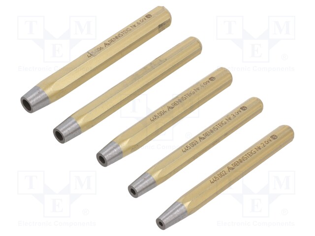 Kit: rivet setter for rivets; 5pcs.