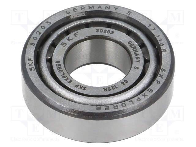 Bearing: tapered roller; Øint: 17mm; Øout: 40mm; W: 13.25mm