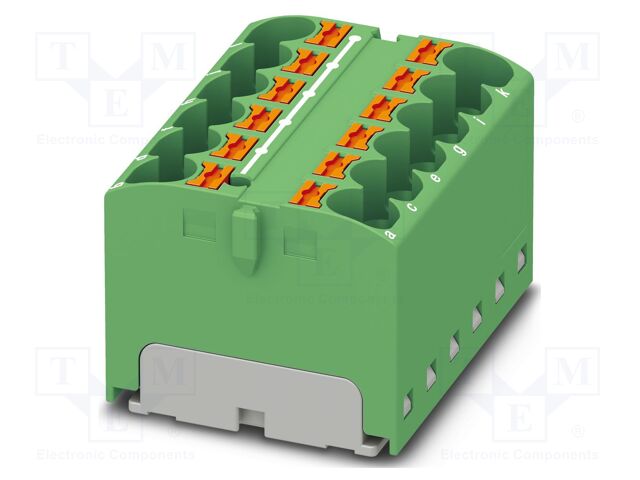Splice terminal: rail; 32A; 450V; push-in; PA; L: 21.7mm; 0.2÷6mm2
