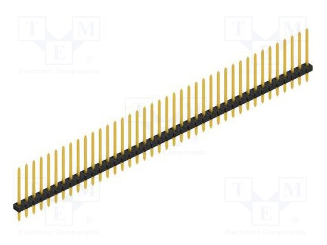 Connector: pin strips; pin header; male; PIN: 40; 2mm; THT; 1x40