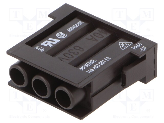 Connector: HDC; module; male; C146,heavy|mate M; PIN: 3; 630V