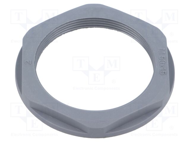 Nut; M50; polyamide 6; 60mm; black; -40÷100°C; Thread: metric