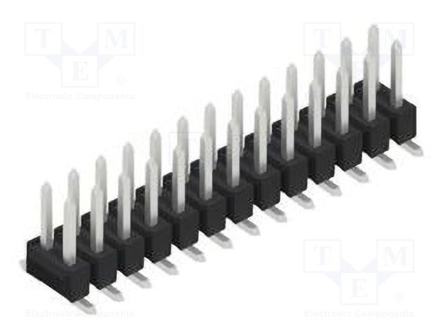 Connector: pin strips; pin header; male; PIN: 26; 2.54mm; SMT; 2x13