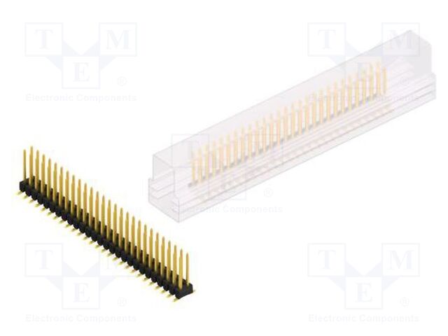 Connector: pin strips; pin header; male; PIN: 54; 2.54mm; SMT; 2x27