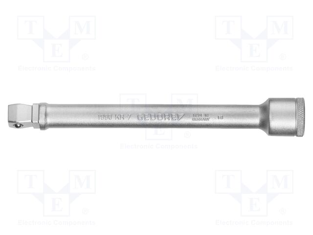 Extension; square; 1/2"; 1/2"; Chrom-vanadium steel; 120mm