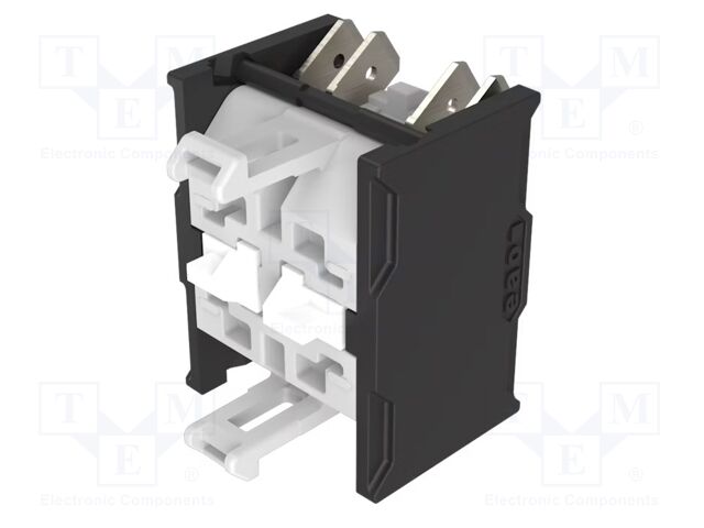 Contact block; 22mm; OptoHiT; front fixing; Contacts: NO x2; 6A