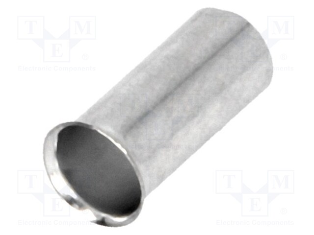 Bootlace ferrule; non-insulated; copper; 16mm2; 15mm; tinned