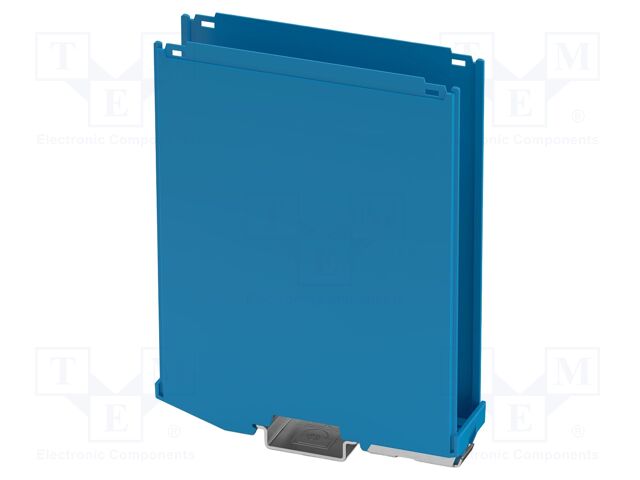 Enclosure base; with terminals; blue; UL94V-0; ICS25; X: 130.9mm