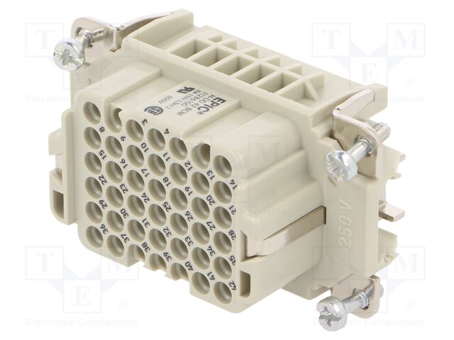 Connector: rectangular; female; EPIC H-DD; PIN: 42; 42+PE; 10A; 250V