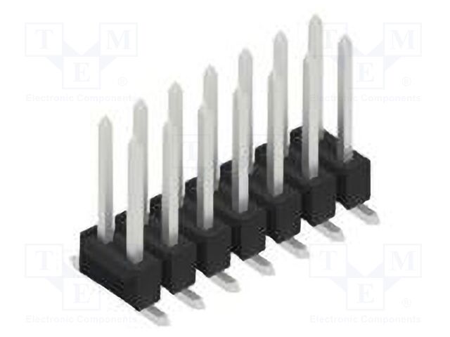 Connector: pin strips; pin header; male; PIN: 14; 2.54mm; SMT; 2x7