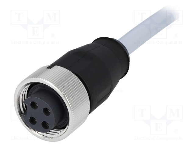 Plug; 7/8"; 10m; female; PIN: 4; straight; with lead; PVC