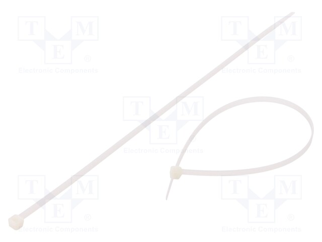 Cable tie; L: 300mm; W: 4.8mm; polyamide; 215.5N; natural; Ømax: 85mm