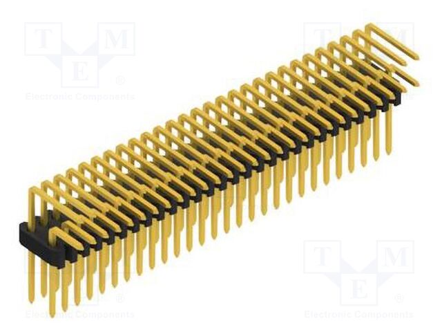 Connector: pin strips; pin header; male; PIN: 56; 1.27mm; THT; 2x28