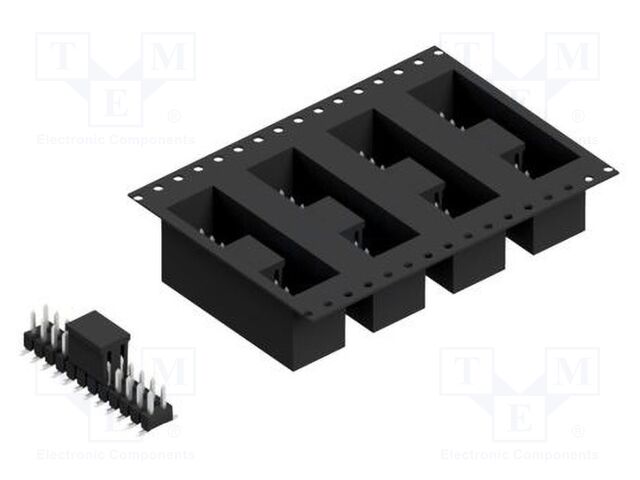 Connector: pin strips; pin header; male; PIN: 24; 2.54mm; SMT; 2x12