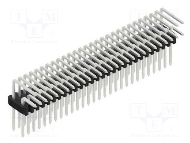 Connector: pin strips; pin header; male; PIN: 56; 1.27mm; THT; 2x28