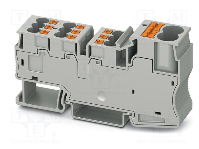 Splice terminal: rail; PT; 32A; 1kV; push-in; PA; L: 42.4mm; 0.5÷6mm2