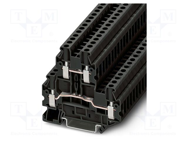 Splice terminal: rail; UT; PA; terminals: 4; W: 6.2mm; H: 69.9mm
