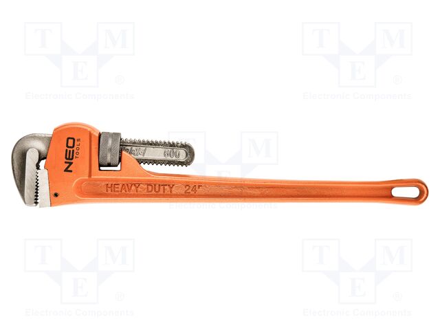Wrench; adjustable; Max jaw capacity: 100mm; HEAVY DUTY; L: 600mm