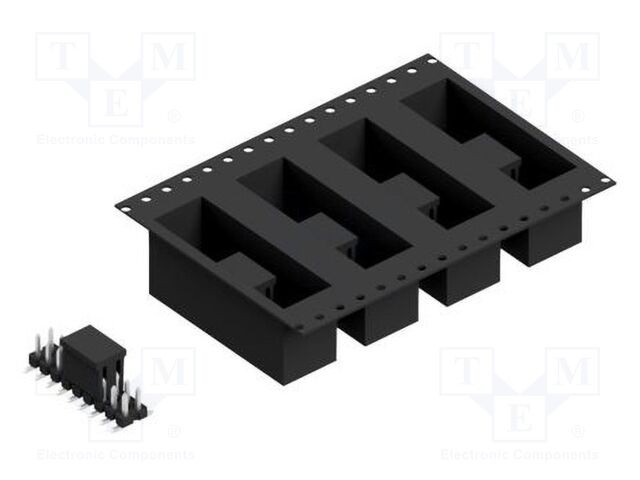 Connector: pin strips; pin header; male; PIN: 18; 2.54mm; SMT; 2x9