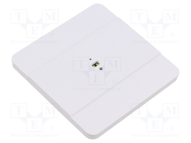 Sensor: laser; 165÷265VDC; 80x80x6.5mm; IP30; -10÷45°C; DRL; white