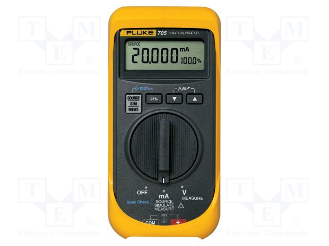 Calibrator; loop; VDC: 1m÷28V; I DC: 0,001m÷24mA