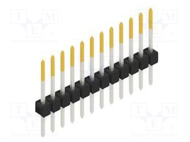 Connector: pin strips; pin header; male; PIN: 12; 2.54mm; THT; 1x12