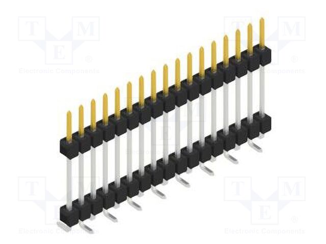 Connector: pin strips; pin header; male; PIN: 17; 2.54mm; SMT; 1x17