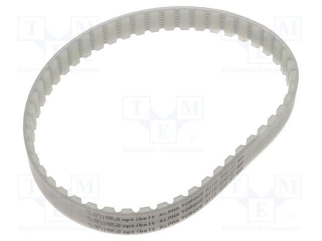 Timing belt; AT10; W: 16mm; H: 5mm; Lw: 500mm; Tooth height: 2.5mm