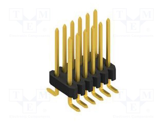 Connector: pin strips; pin header; male; PIN: 12; 1.27mm; SMT; 2x6