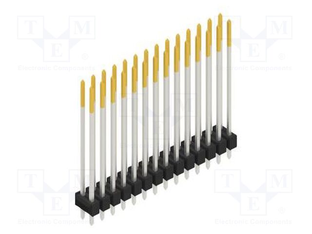 Connector: pin strips; pin header; male; PIN: 28; 2.54mm; THT; 2x14