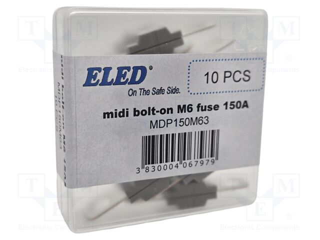 Fuse: fuse; 150A; 58VDC; automotive; 41mm; M6 screw; 41x12x8.24mm