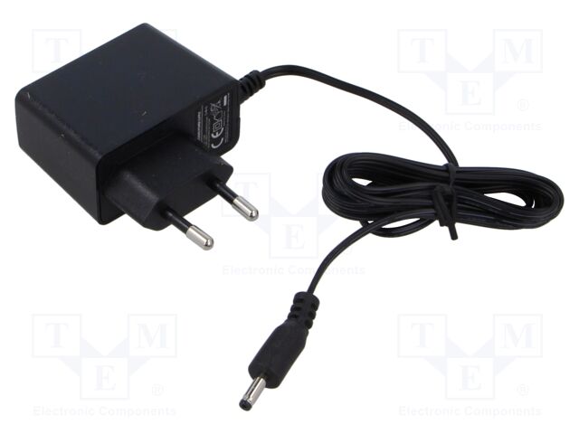Power supply: switching; mains,plug-in; 24VDC; 0.5A; 12W; 83%