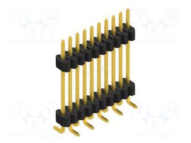 Connector: pin strips; pin header; male; PIN: 10; 1.27mm; SMT; 1x10
