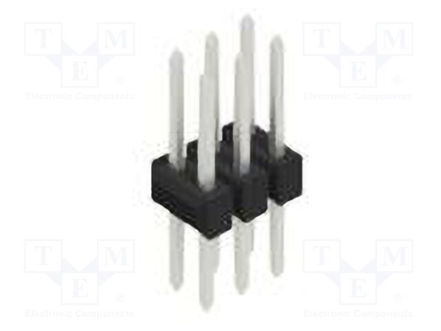 Connector: pin strips; pin header; male; PIN: 6; 2.54mm; THT; 2x3
