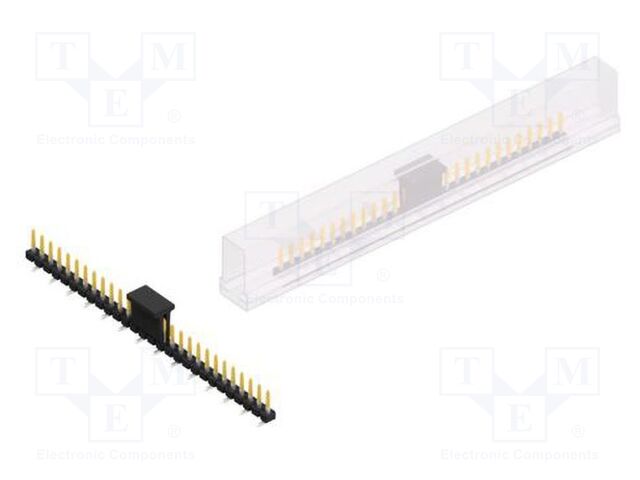 Connector: pin strips; pin header; male; PIN: 28; 2.54mm; SMT; 1x28