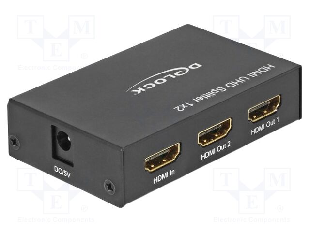 Splitter; HDMI 2.0; 3D,4K,EDID,HDCP 1.4,HDCP 2.2,HDR,UHD 2160p