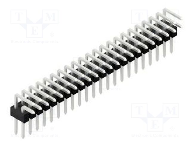 Connector: pin strips; pin header; male; PIN: 44; 2.54mm; THT; 2x22