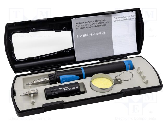Soldering iron: gas; 15÷75W; 580°C; Shape: chisel; 1h; 46s