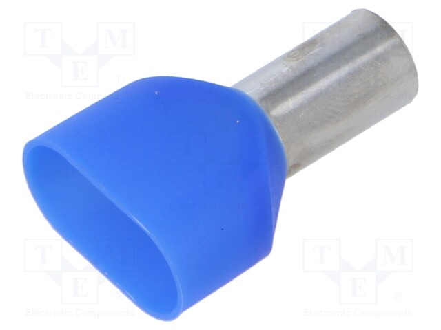 Tip: bootlace ferrule; insulated,double; copper; 16mm2; 14mm