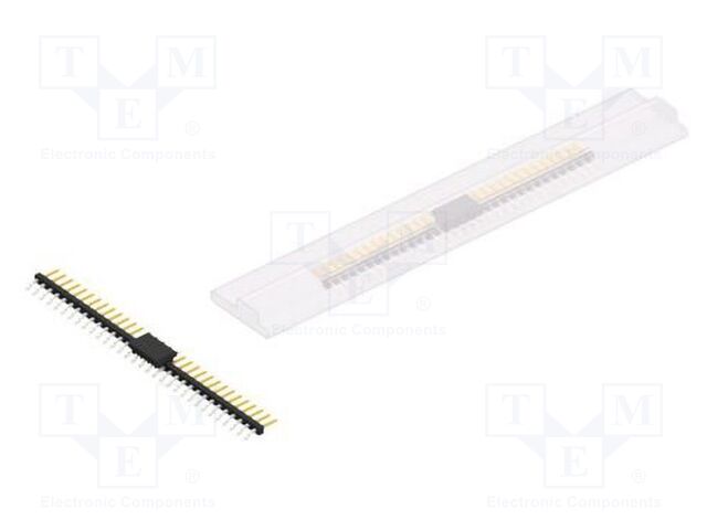 Connector: pin strips; pin header; male; PIN: 32; 2mm; SMT; 1x32