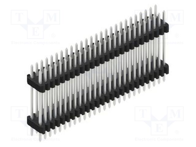Connector: pin strips; pin header; male; PIN: 52; 1.27mm; THT; 2x26