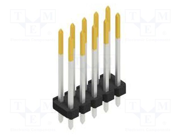 Connector: pin strips; pin header; male; PIN: 10; 2.54mm; THT; 2x5