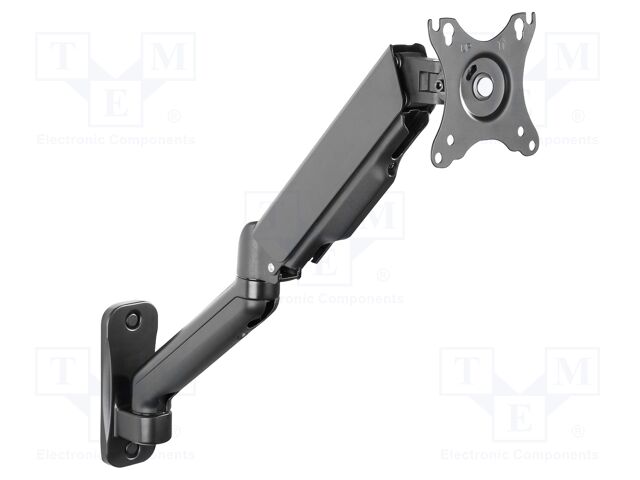 Holder; for wall mounting; 9kg; 15÷32"; black; Arm len: 540mm