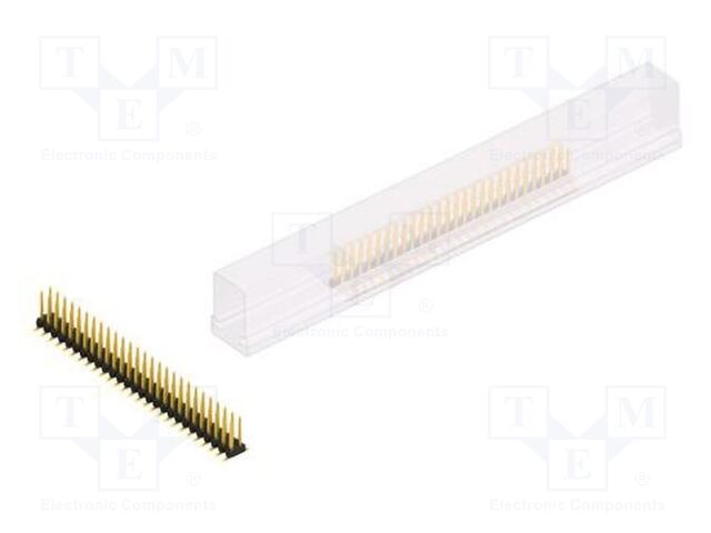Connector: pin strips; pin header; male; PIN: 54; 2mm; SMT; 2x27
