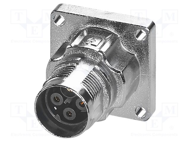Connector: M17; socket; M17 PRO; PIN: 4(3+1); 630V; 20A; IP67; 3+PE