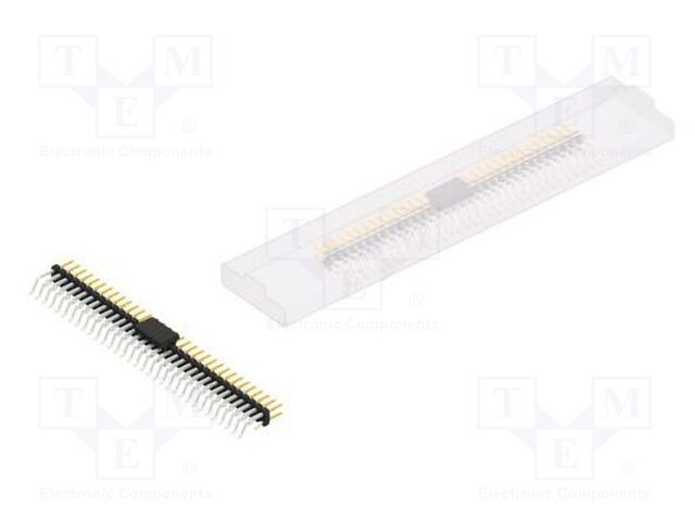 Connector: pin strips; pin header; male; PIN: 66; 2mm; SMT; 2x33
