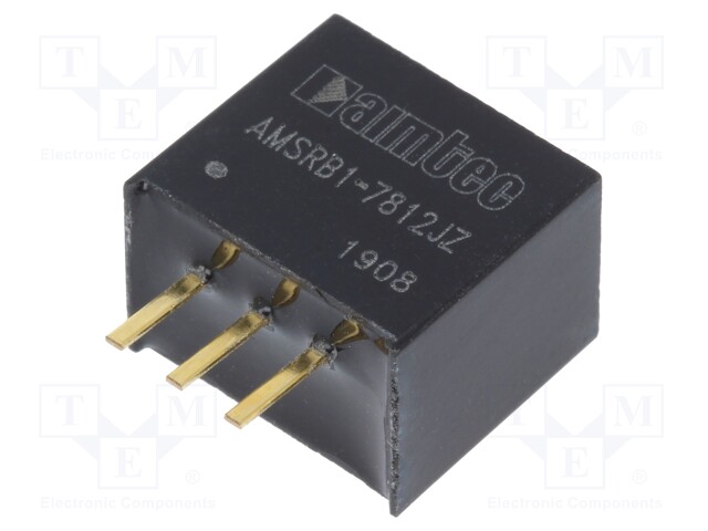Converter: DC/DC; 12W; Uin: 16÷36V; Uout: 12VDC; Iout: 1A; SIP3; 1.9g