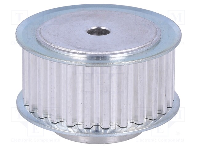 Belt pulley; T5; W: 16mm; whell width: 27mm; Ø: 40.6mm; aluminium