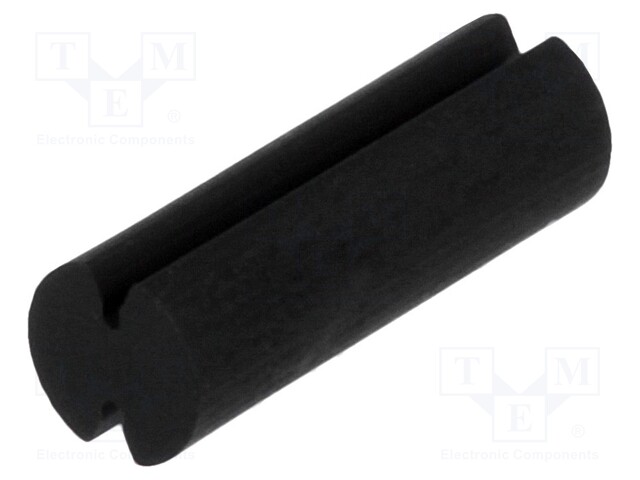 Spacer sleeve; LED; Øout: 5mm; ØLED: 5mm; L: 14.5mm; black; UL94V-2