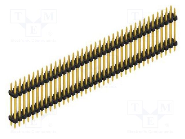 Connector: pin strips; pin header; male; PIN: 74; 2mm; THT; 2x37
